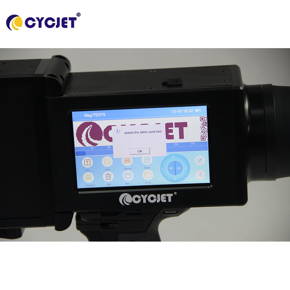 CYCJET ALT160Plus INDUSTRIAL HANDHELD INKJET PRINTER - Portable Coding for Wooden Cases & Steel Pipes | High-Resolution Ink Marking w/Free Shipping